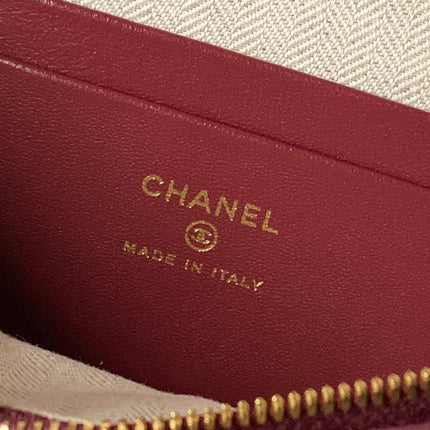 CHANEL 26S VANITY BAG 19 IN BURGUNDY RED CAVIAR CALFSKIN GOLD HARDWARE