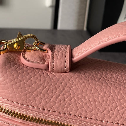 CHANEL 26S VANITY BAG 19 IN LIGHT PINK CAVIAR CALFSKIN GOLD HARDWARE