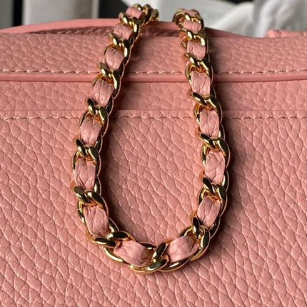 CHANEL 26S VANITY BAG 19 IN LIGHT PINK CAVIAR CALFSKIN GOLD HARDWARE