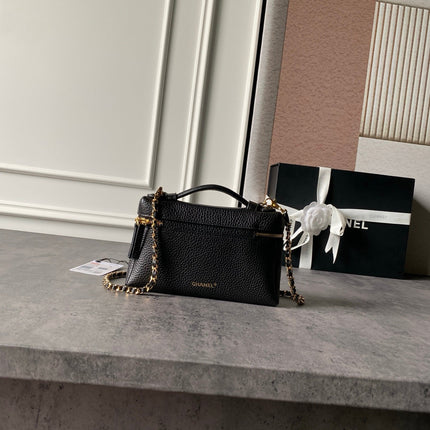 CHANEL 26S VANITY BAG 19 IN BLACK CAVIAR CALFSKIN GOLD HARDWARE