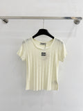 MIUMIU 26S SHORT-SLEEVED SWEATER STYLE 1076