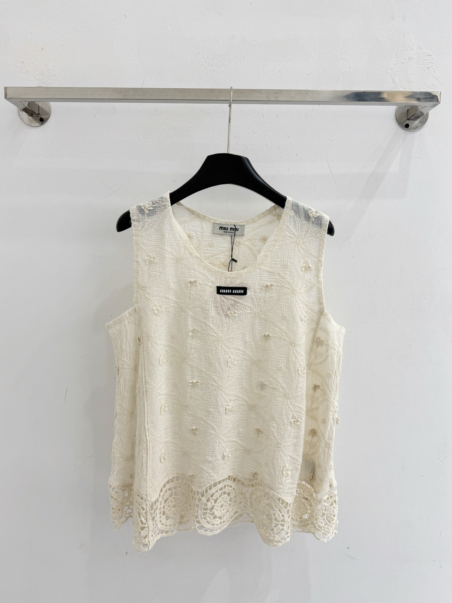 MIUMIU 26S LACE TANK TOP STYLE 1071