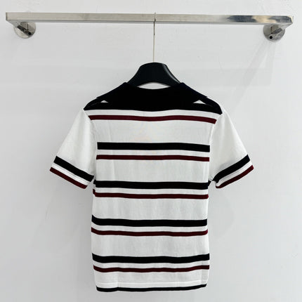 MIUMIU 26S SHORT-SLEEVED KNIT POLO SHIRT STYLE 1067
