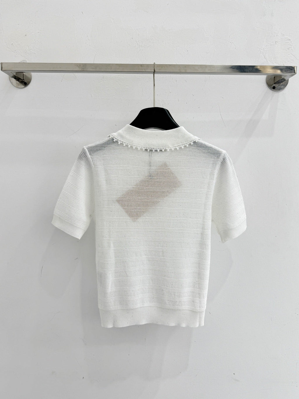 MIUMIU 26S SHORT-SLEEVED KNIT POLO SHIRT STYLE 1065