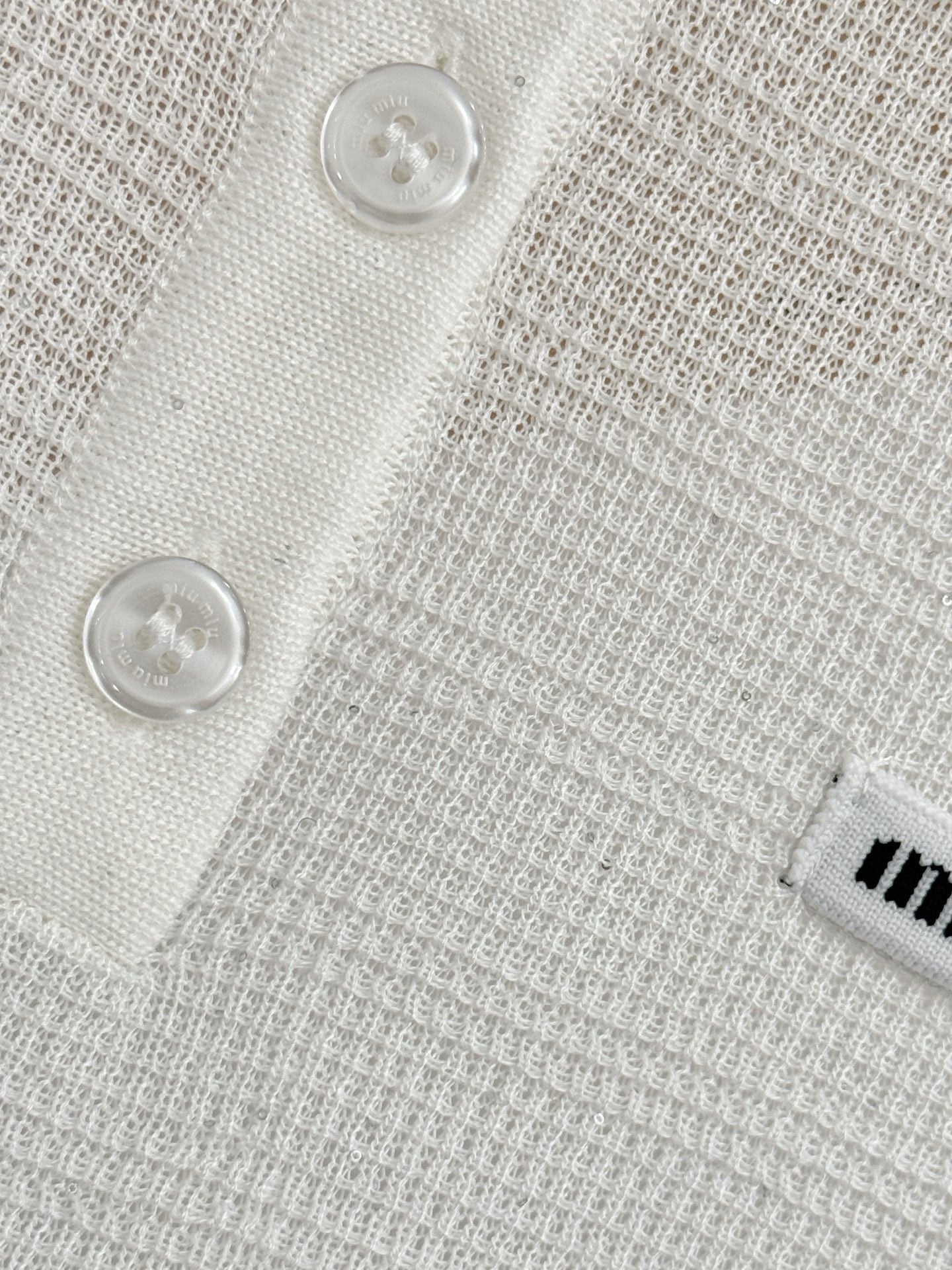 MIUMIU 26S SHORT-SLEEVED KNIT POLO SHIRT STYLE 1065