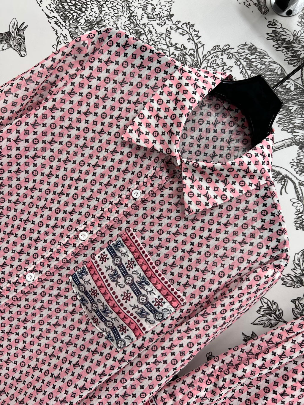 LV 25S SHIRT SHORTS SET IN POLYESTER 263071