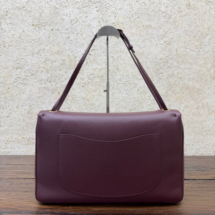 CHANEL 26S SHOULDER BAG 40 IN BURGUNDY LAMBSKIN GRAINED
