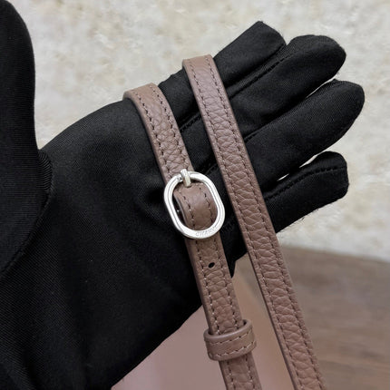 CHANEL 26S SHOULDER BAG 40 IN TAUPE LAMBSKIN GRAINED
