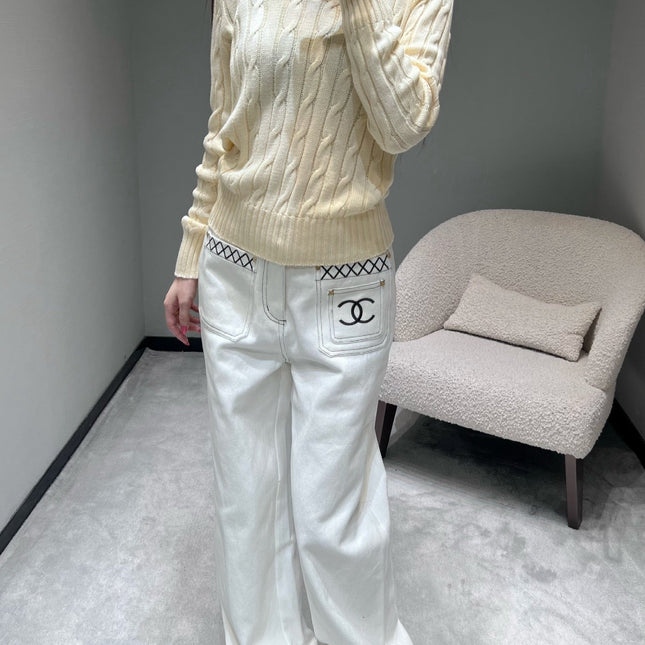 RALPH LAUREN KNITTED V-NECK SWEATER 404