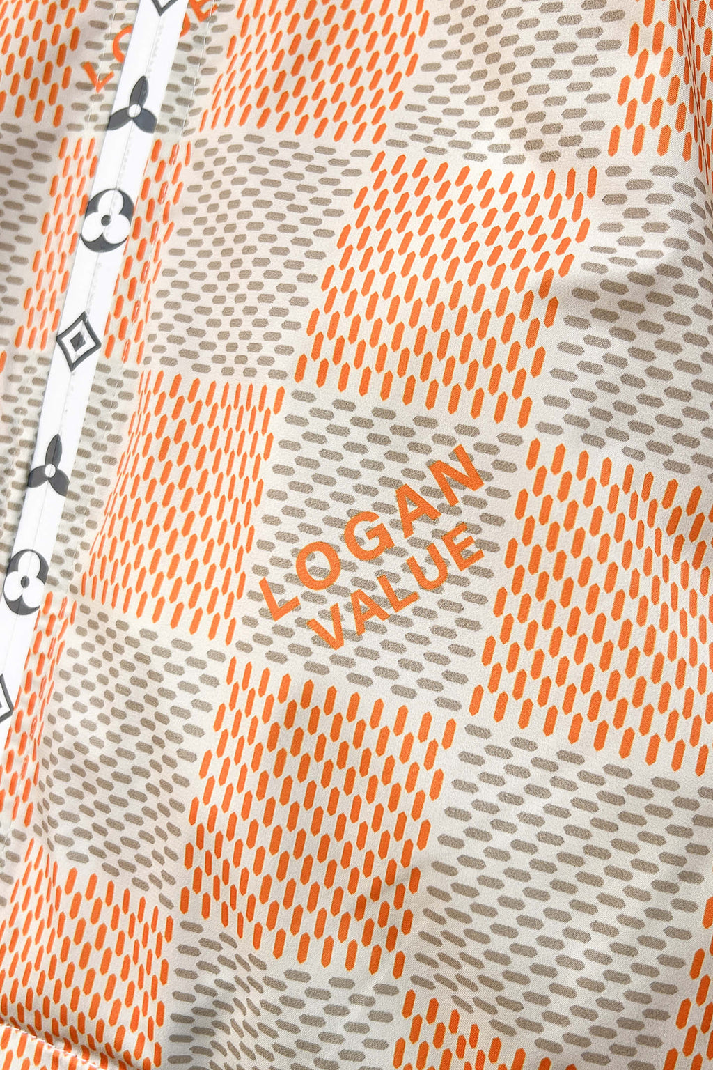 LV ORANGE AND GRAY DAMIER JACKET 239117