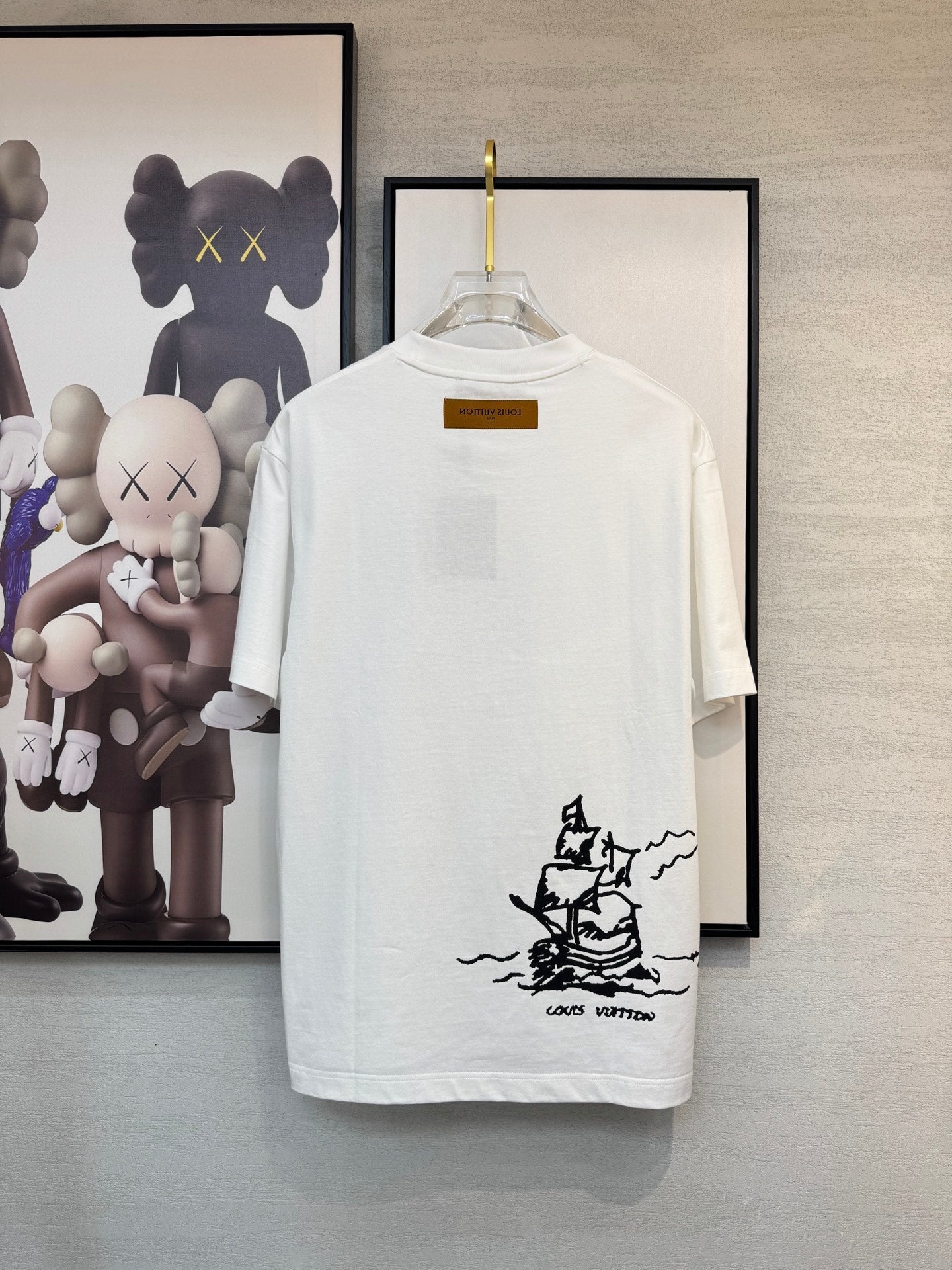 LV T-SHIRT IN WHITE COTTON FABRIC 238920