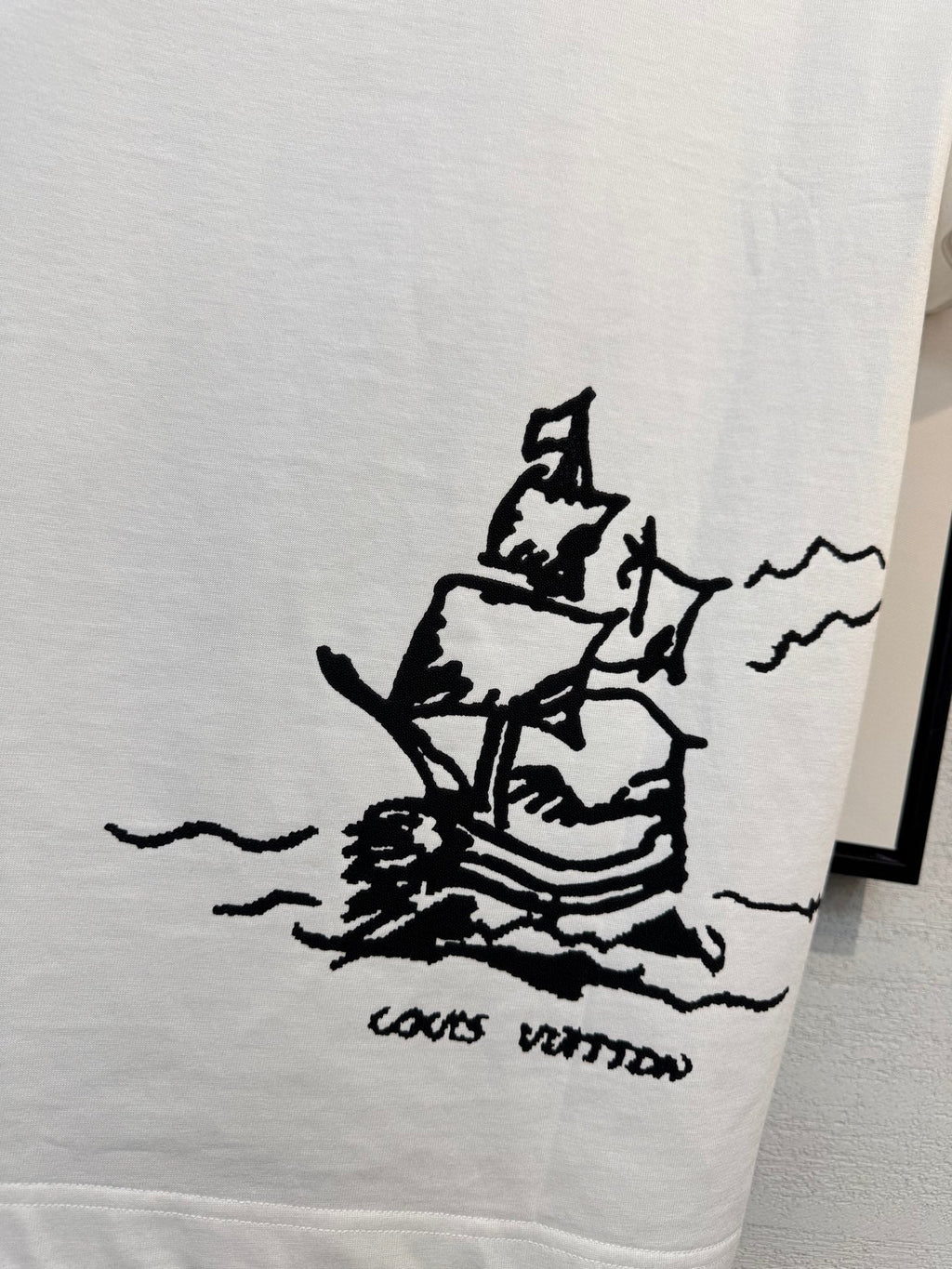 LV T-SHIRT IN WHITE COTTON FABRIC 238920