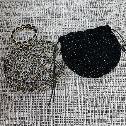 CHANEL 26S PARIS-CHENONCEAU  PRE-FALL MESH BAG 24 IN MESH GOLD HARDWARE