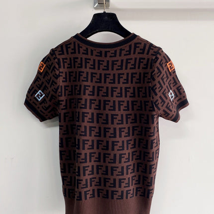 FENDI 26S SHORT SLEEVE KNIT TOP 163