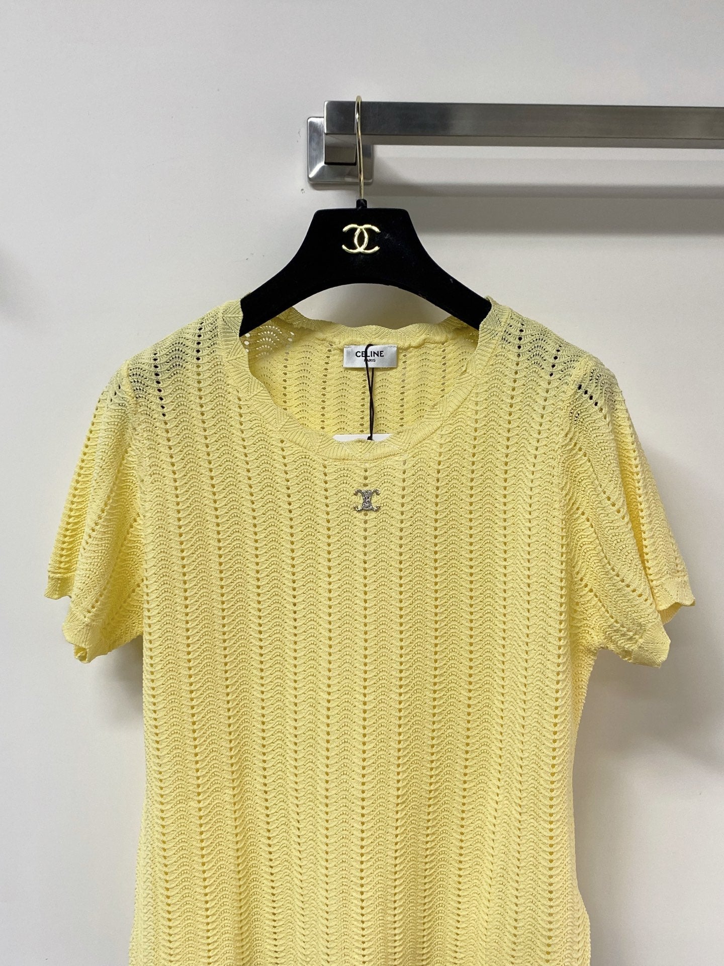 CELINE 26S KNIT SHORT SLEEVE SWEATER 196
