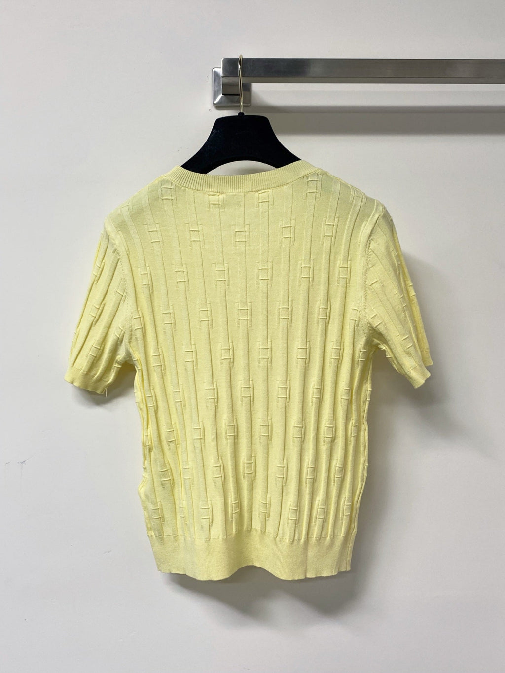 CELINE 26S LOGO SHORT-SLEEVE KNIT TOP 186