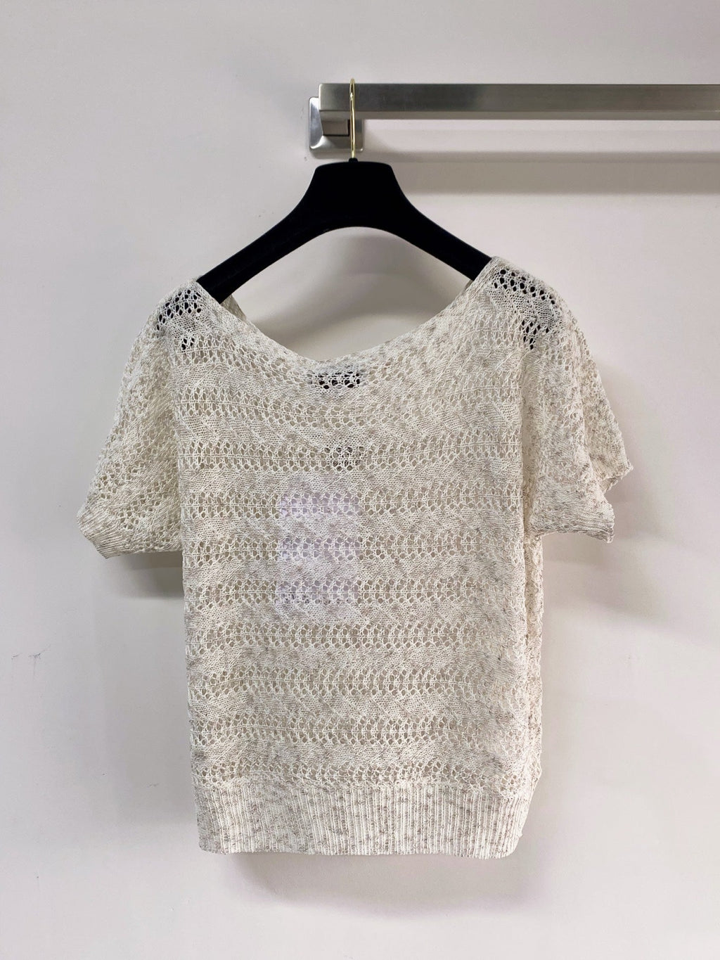 CHANEL 26S SHORT-SLEEVE KNIT TOP STYLE 1088