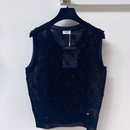 CHANEL 26S SLEEVELESS SWEATER STYLE 1049