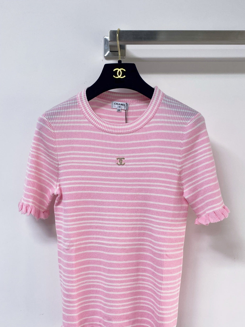 CHANEL 26S SHORT-SLEEVE SWEATER STYLE 1050