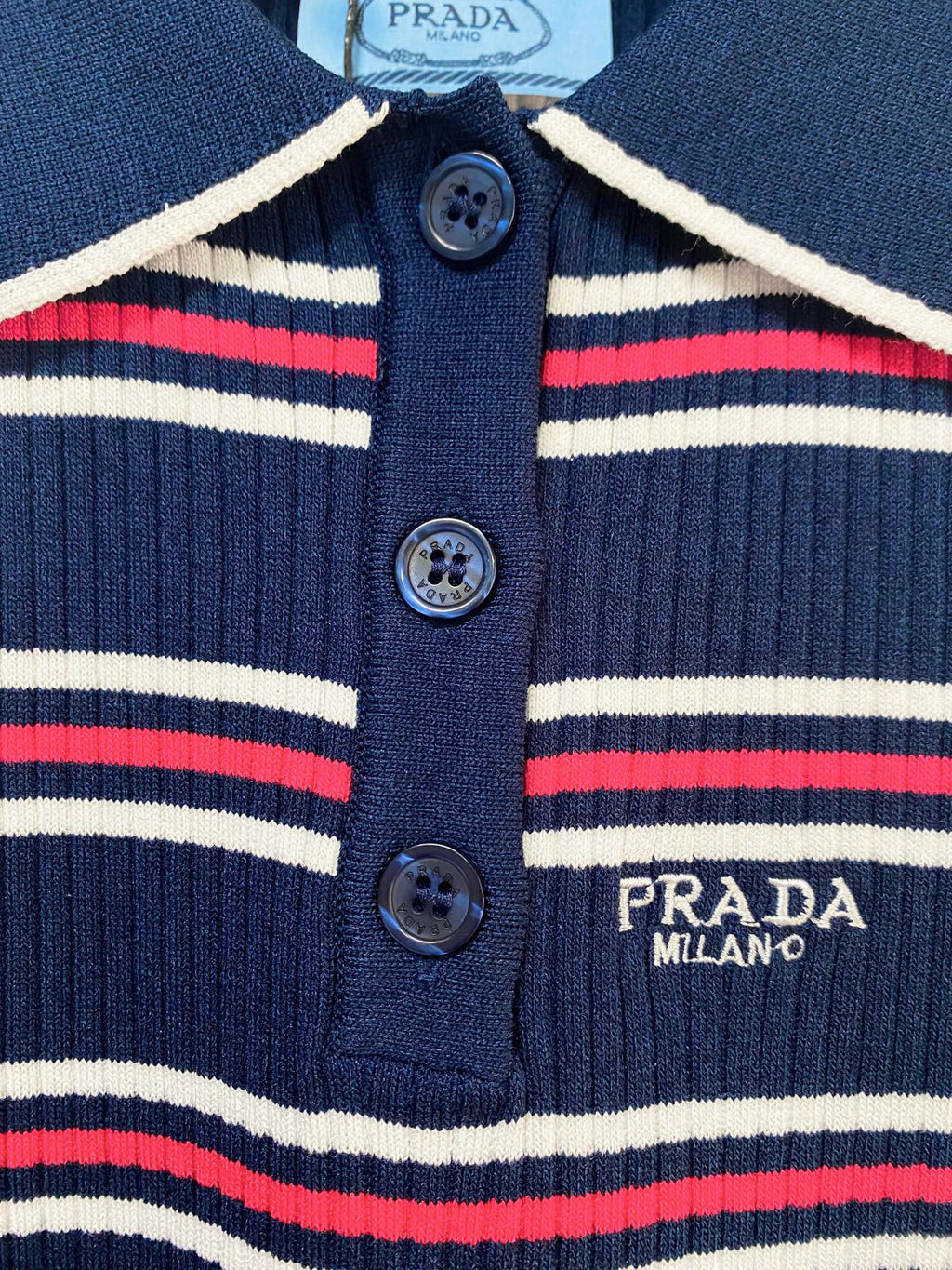 PRADA 26S SLEEVELESS POLO SHIRT STYLE 890