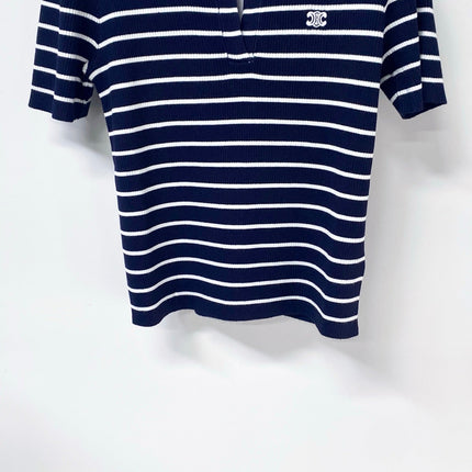 CELINE 26S STRIPED SHORT-SLEEVE POLO SHIRT 490