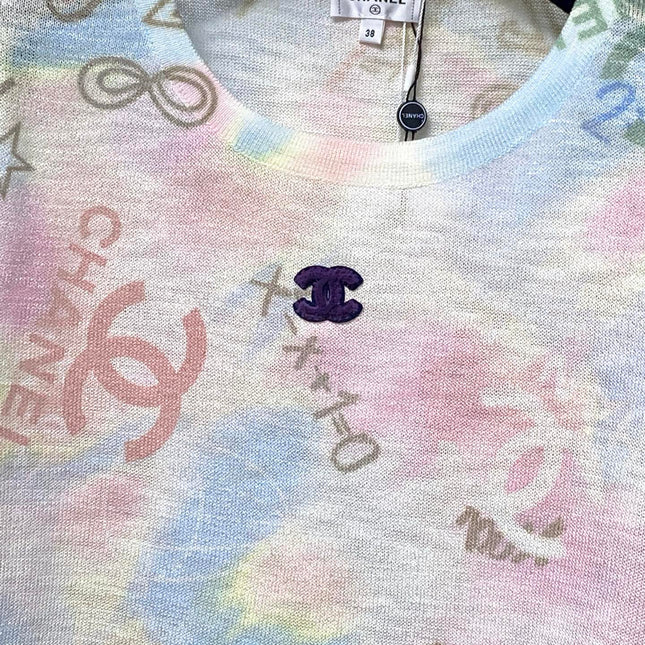CHANEL 26S SHORT-SLEEVED KNIT SHIRT STYLE 1206