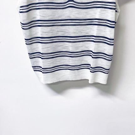 CHANEL 26S SHORT-SLEEVED KNIT POLO SHIRT STYLE 1178