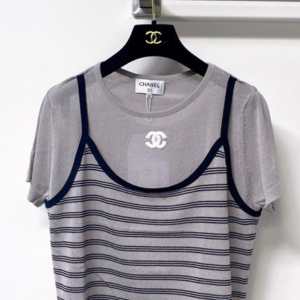 CHANEL 26S SHORT-SLEEVED KNIT SHIRT STYLE 1181
