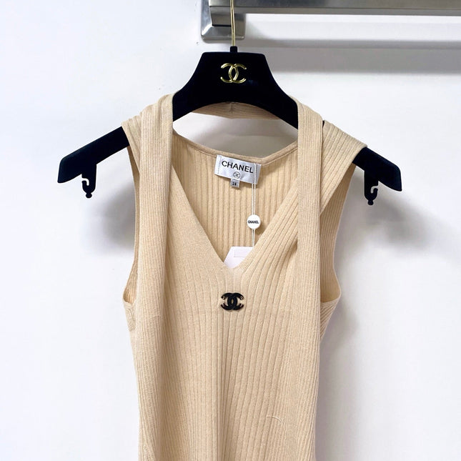 CHANEL 26S KNITTED SLEEVELESS TOP STYLE 1169