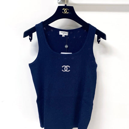 CHANEL 26S KNITTED SLEEVELESS TOP STYLE 1175