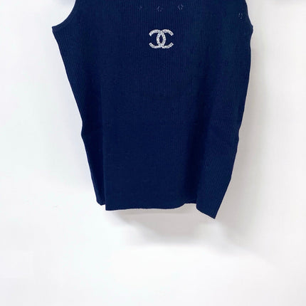CHANEL 26S KNITTED SLEEVELESS TOP STYLE 1175