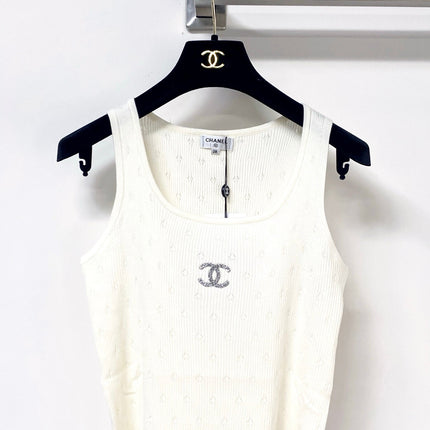 CHANEL 26S KNITTED SLEEVELESS TOP STYLE 1173