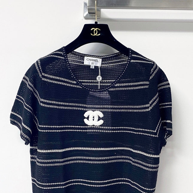 CHANEL 26S SHORT-SLEEVE KNIT TOP STYLE 1131