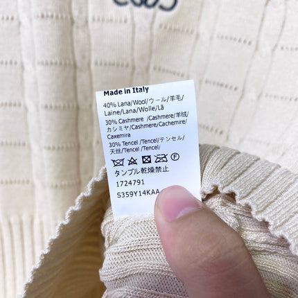 LOEWE 26S SLEEVELESS KNIT POLO TOP 414