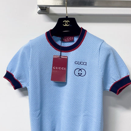 GUCCI 26S SHORT-SLEEVE KNIT TOP 433