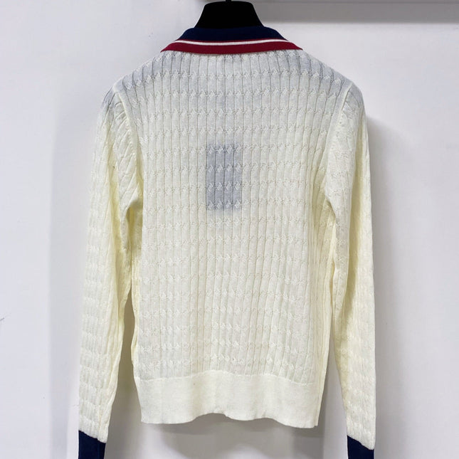 YSL 26S POLO COLLAR KNIT SWEATER 453