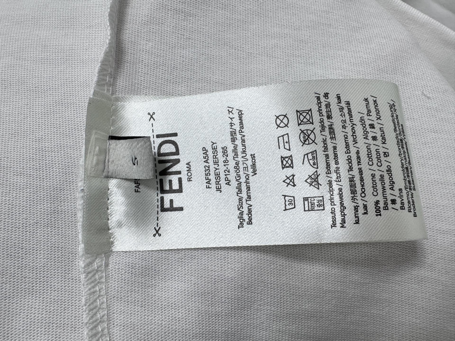 FENDI 26S SHORT SLEEVE T-SHIRT 187