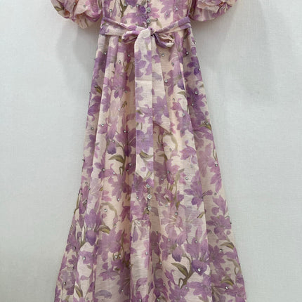 Zimmermann 25 Lyrical Printed Silk Midi Dress