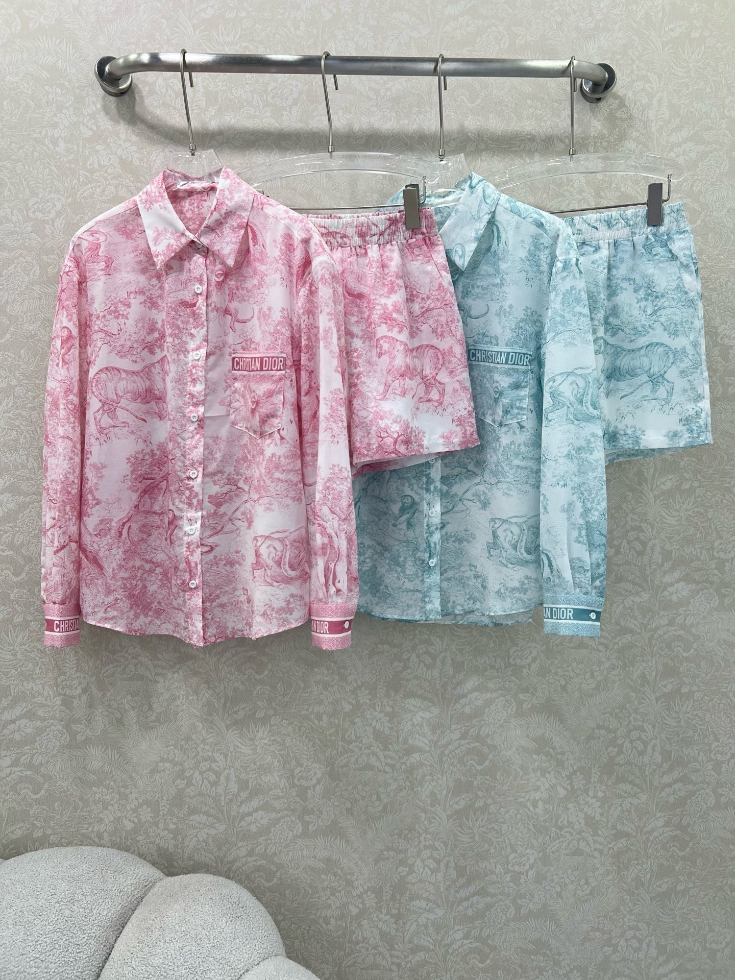 DIOR SET LONG-SLEEVE SHIRT AND SHORTS 269954