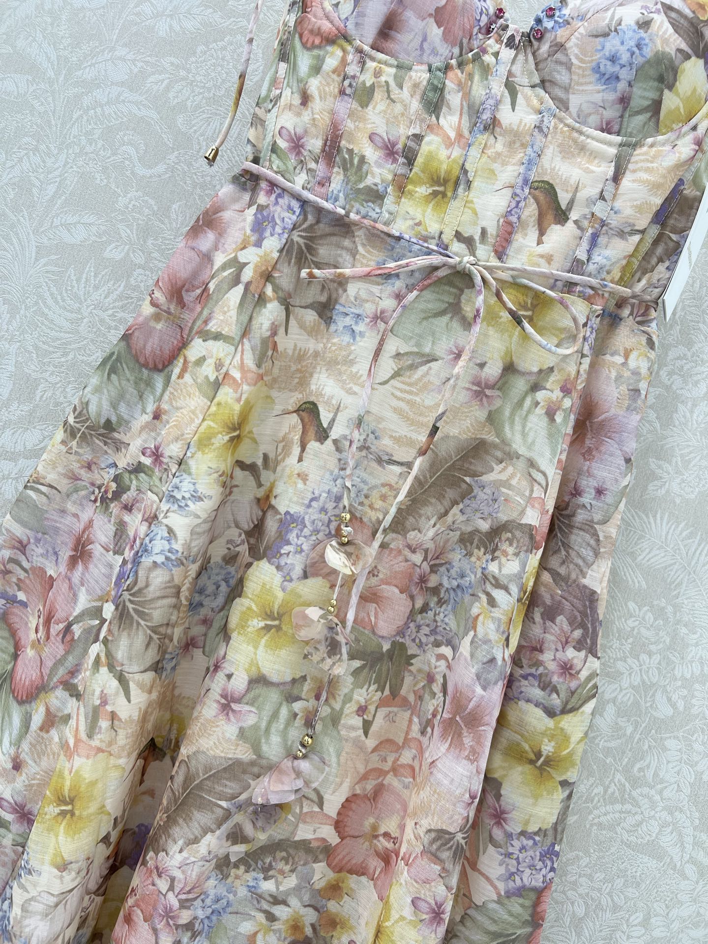 ZIMMER NEW STYLE FLORAL HALTER DRESS 272272