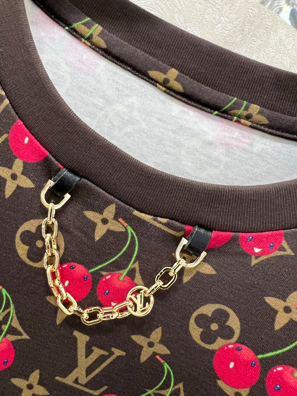 LOUIS VUITTON CHERRY BLOSSOM PRINT T-SHIRT 275069