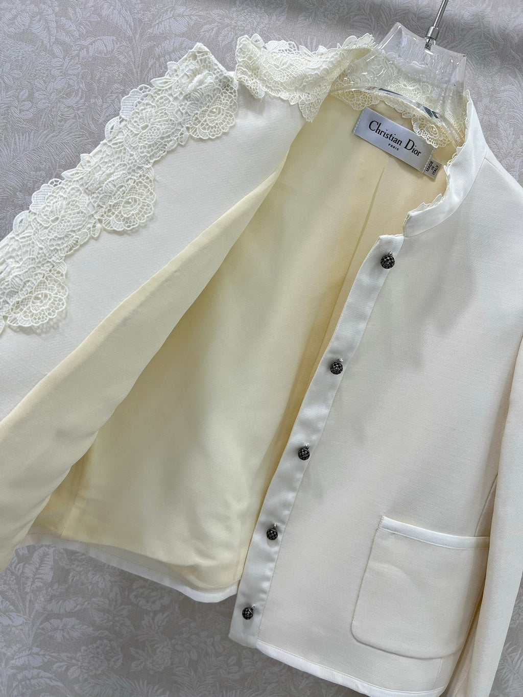 DIOR 25S SILK-BLEND KNIT JACKET STYLE 173