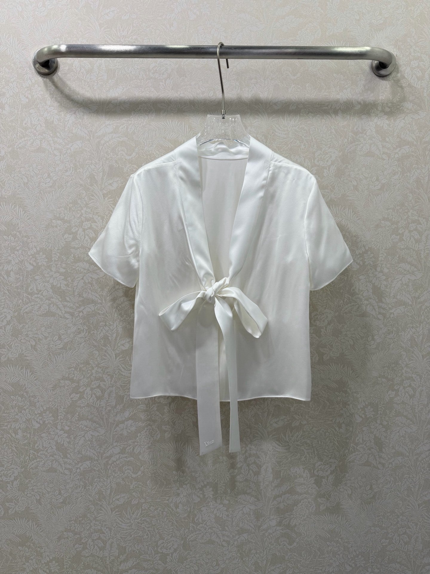 DIOR 26S SHORT-SLEEVE WAIST-TIED SHIRT 1216