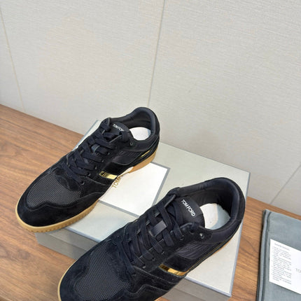 TOM FORD 26S JACKSON SNEAKERS IN BLACK SUEDE