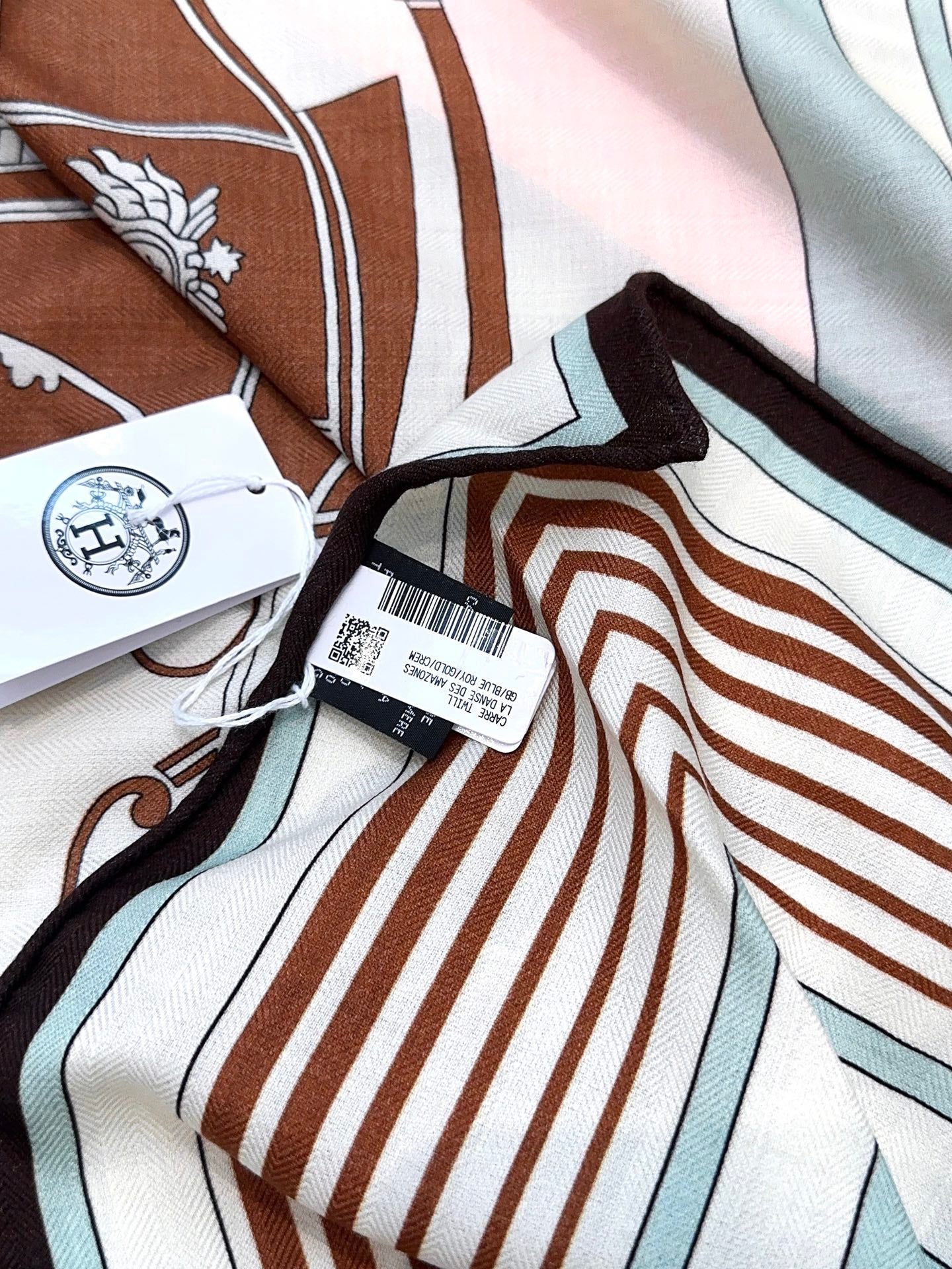 HERMES 25S SCARF 140 IN CASHMERE SILK 854529