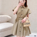 DIOR 25S PLEATED SHIRT DRESS 220902