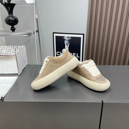 SPACE-STAR CUBE SNEAKERS IN TOBACCO SUEDE WITH PERFORATED STAR