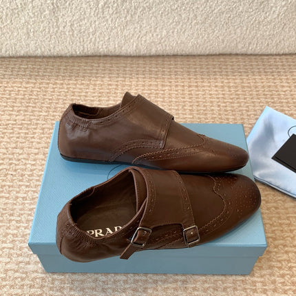 MONK STRAP IN DARK BROWN CALFSKIN