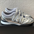 MARY JANE SNEAKERS IN SILVER LAMBSKIN