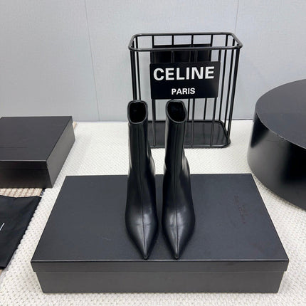 HIGH HEEL 85 MM IN BLACK CALFSKIN